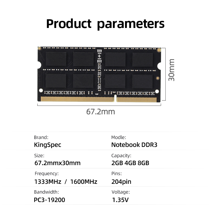 Kingspec DDR3 NB 8 Gb 4 Gb 160 - Sodimm Ddr4 recension och pris